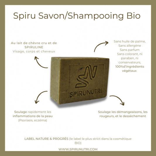 Spiru Savon/Shampooing BIO 100g