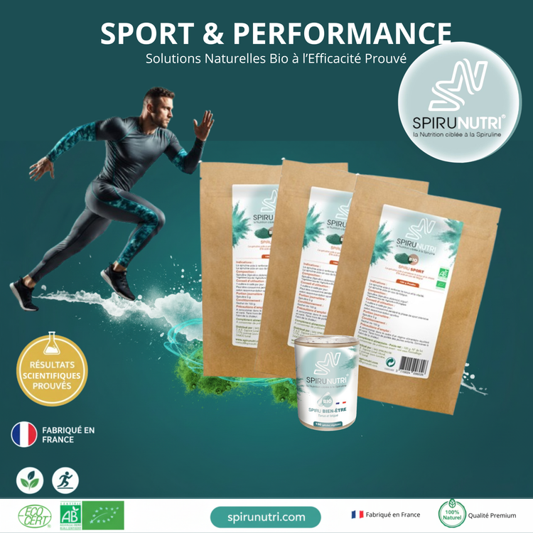 Sport & Performance-Compléments Alimentaires Spiruline BIO| Spirunutri®