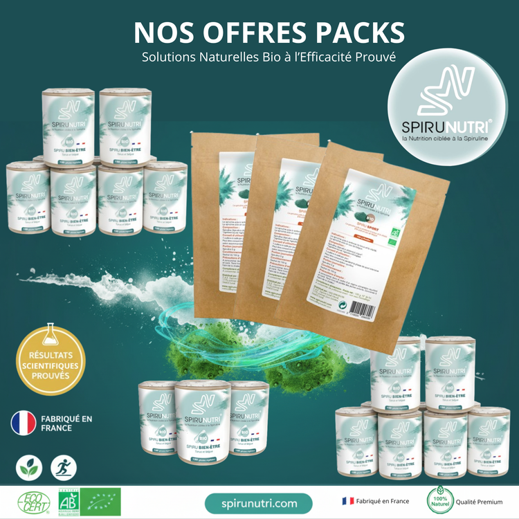 Nos offres packs exclusives Spirunutri®