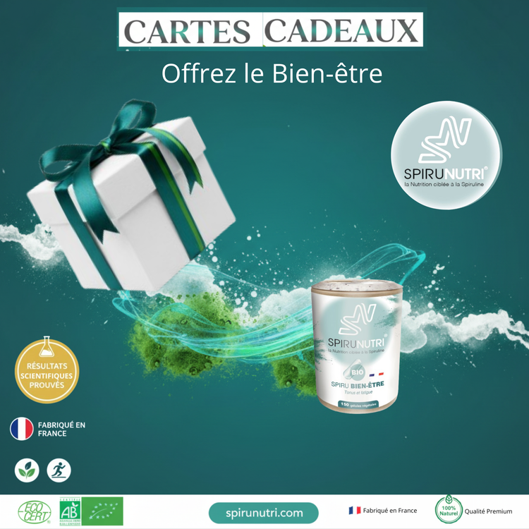 Cartes Cadeaux - Offrez le Bien-être Spiruline BIO | Spirunutri®
