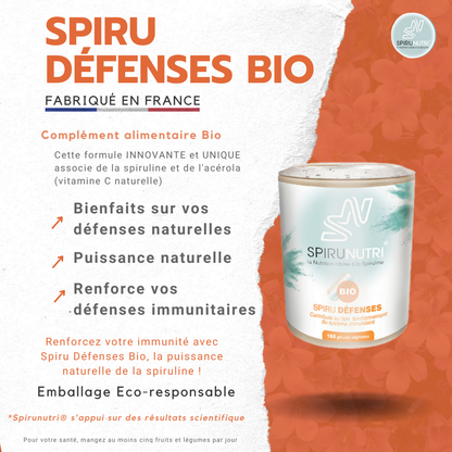 Spiru Défenses BIO - Spiruline et Acérola | ⚡ Offre EXCEPTIONNELLE de Déstockage