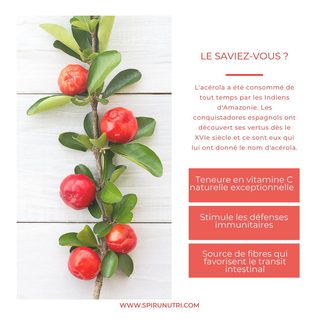 Spiru Défenses BIO - Spiruline et Acérola | ⚡ Offre EXCEPTIONNELLE de Déstockage